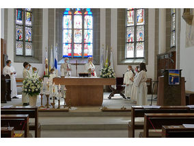 Dankgottesdienst der Kommunionkinder (Foto: Karl-Franz Thiede)